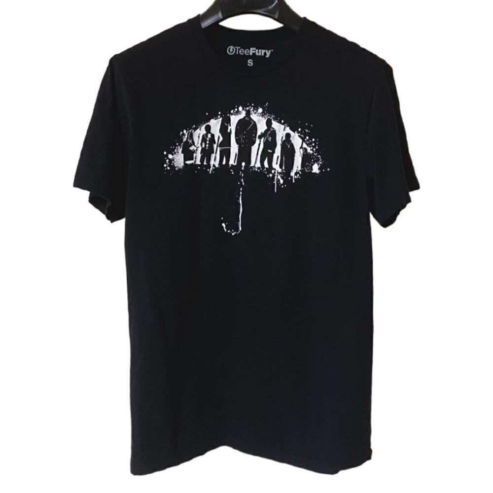 Tee Fury Umbrella Academy Men’s Unisex Black|White Graphic Shirt Sz S